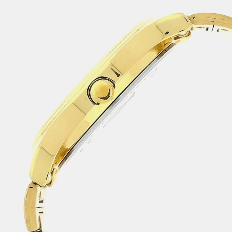 Titan Analog with Day and Date Quartz Champagne Dial Metal Round Stainless Steel Strap watch for Men - NS1650YM06 - Image 3