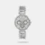 Checking the time has stylish with this NF2480SM03 analog Titan Purple Collection watch from the house of Titan. This multifunction watch for women has a silver round dial, housed in a stainless steel case and a crown. Made of stainless steel, its silver strap has a push-button clasp with a spring that helps you to wear it with ease.