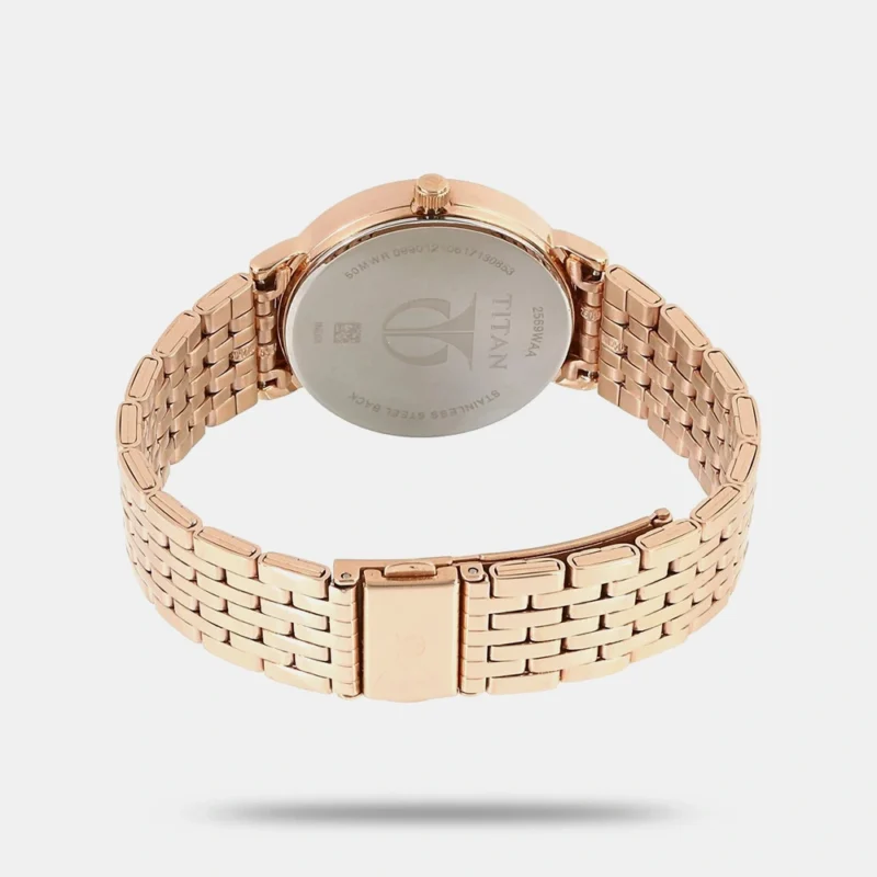 Titan Workwear Beige Dial Women Watch With Stainless Steel Strap - NS2569WM02 - Image 4