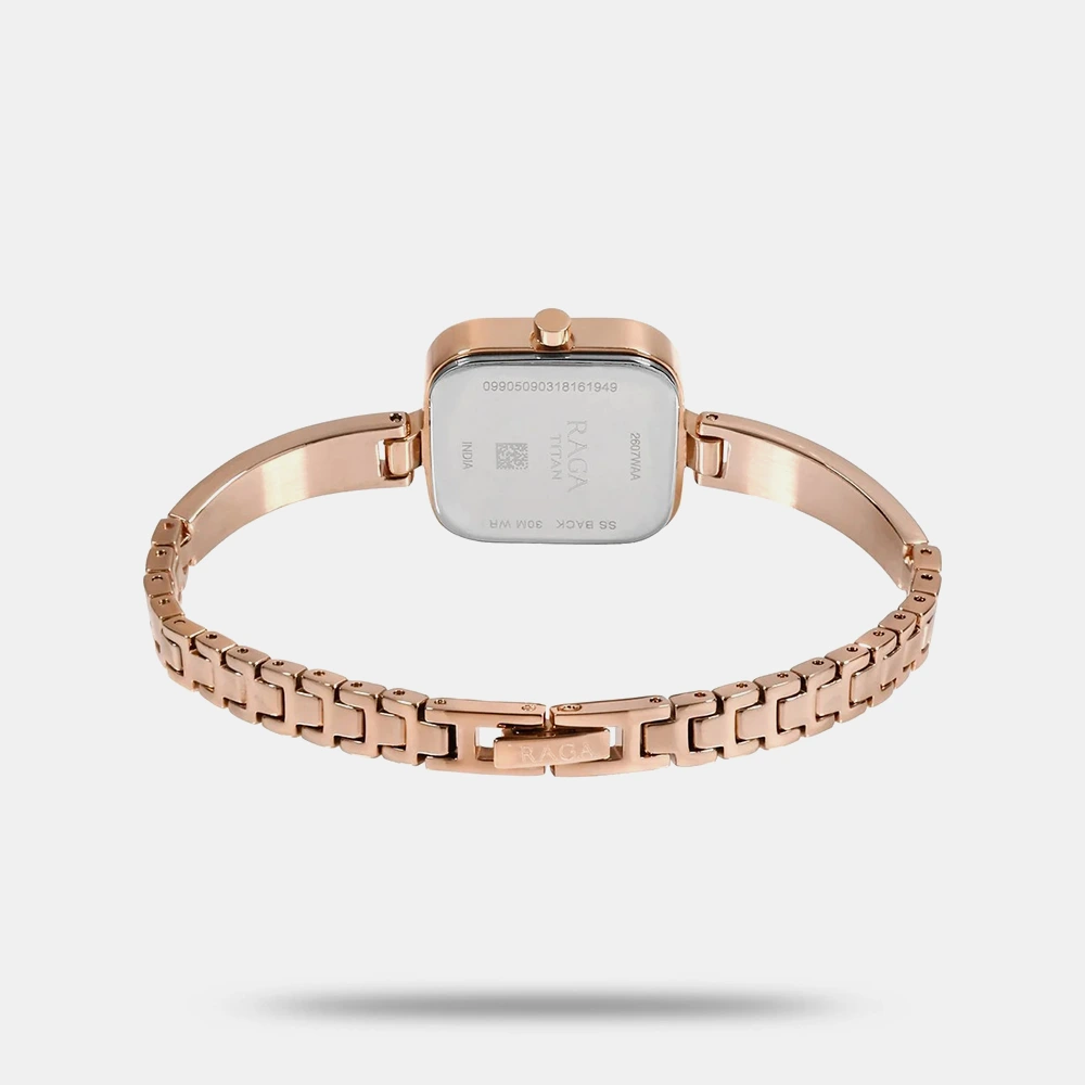 https://watchpalace.in/product/titan-raga-viva-rose-gold-dial-women-watch-with-metal-strap-ns2607wm01/ Titan Raga Viva Rose Gold Dial Women Watch With Metal Strap - NS2607WM01 - Image 4