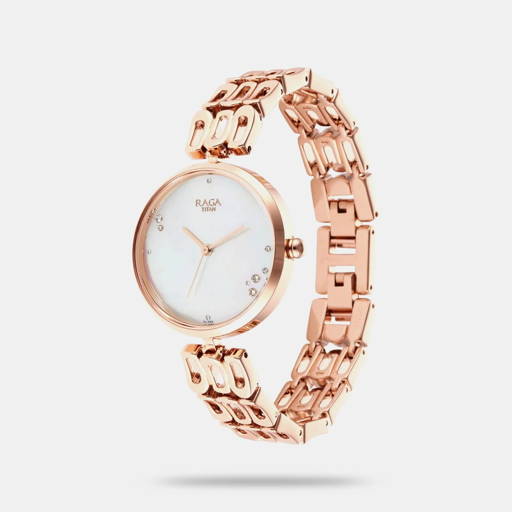 https://watchpalace.in/product/titan-raga-chic-mother-of-pearl-dial-women-watch-with-metal-strap-ns2659wm01/ Titan Raga Chic Mother Of Pearl Dial Women Watch With Metal Strap - NS2659WM01 - Image 2