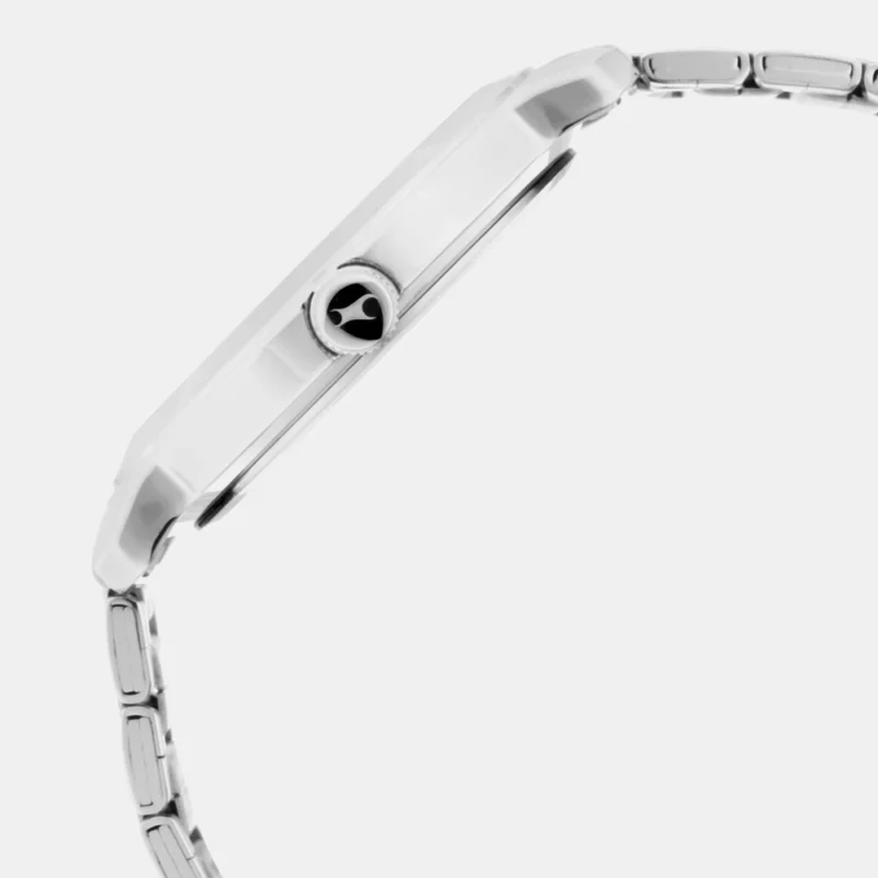 Fastrack Bare Basics Quartz Analog with Date White Dial Stainless Steel Strap Watch for Guys - NS3246SM01 - Image 3