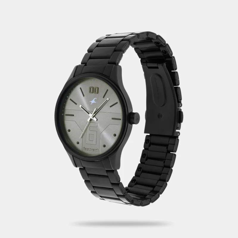 Fastrack Bare Basics Quartz Analog Grey Dial Stainless Steel Strap Watch for Guys - NS3247NM02 - Image 2