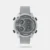 Set your look apart with this stylish grey watch. The two subdials give this watch an edgy look with the chunky bezel design adds to it. Stay on top of all things important with the alarm function. Wear this with a t-shirt and a denim jacket to amp up your look completely!