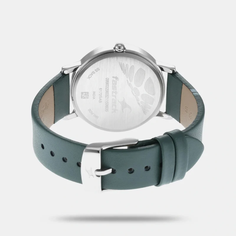 Fastrack Wear Your Look Quartz Analog with Day and Date Grey Dial Leather Strap Watch for Girls - NS6172SL04 - Image 3