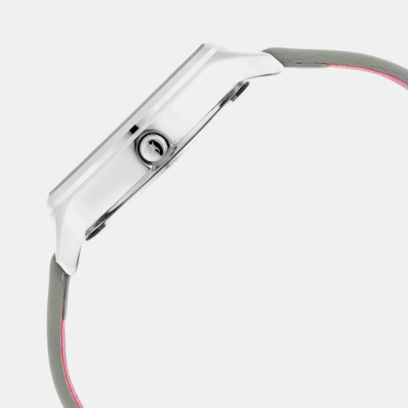 Fastrack Ruffles Quartz Analog with Day and Date Grey Dial Leather Strap Watch for Girls - NS6207SL01 - Image 3