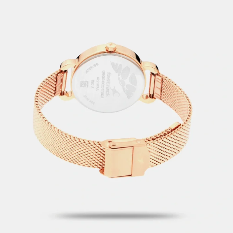 Fastrack Animal Print Quartz Analog Bicolour Dial Stainless Steel Strap Watch for Girls - NS6221WM01 - Image 3