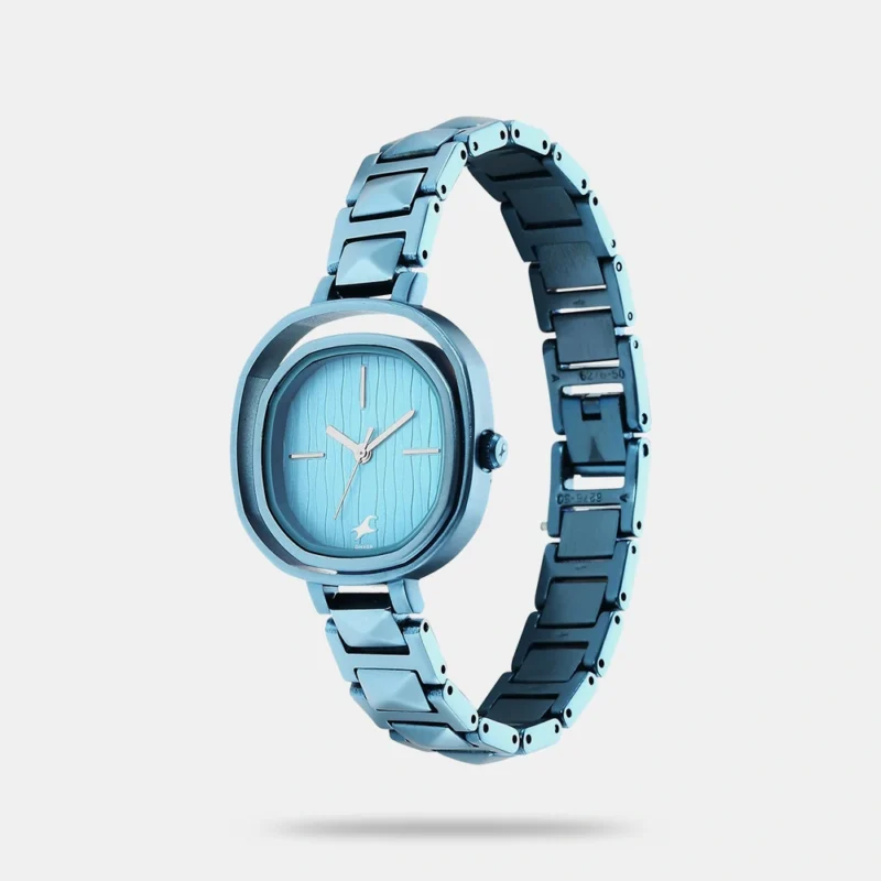 Fastrack Opulence Quartz Analog Blue Dial Metal Strap Watch for Girls - NS6276QM01 - Image 2