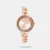 Sophistication meets simplicity in this analog watch from the Glitch collection by Fastrack. This women's analog watch is housed in a 33.5 mm case. The gold round-shaped dial features plain 3-hand functionality for time adjustment. The watch runs on a quartz movement. The brass bracelet comes in a gold hue that additionally boosts the look of the watch. Moreover, it is water resistant up to 30 m and is completed with a jewellery clasp to ensure a secure fit on the wrist.