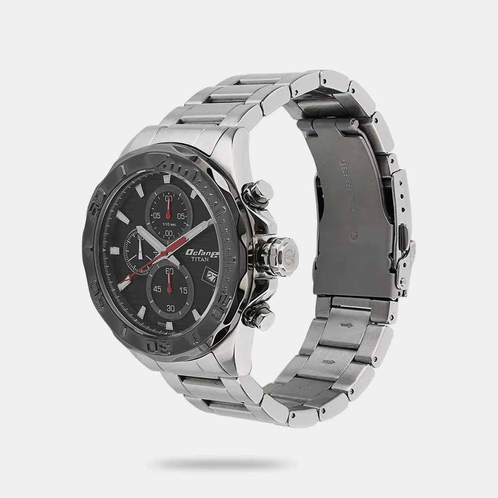 https://watchpalace.in/product/titan-octane-black-dial-chrono-stainless-steel-watch-for-men-ns90087km02/ Titan Octane Black Dial Chrono Stainless Steel Watch for Men - NS90087KM02