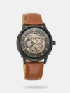 Elevate your evenings with this timepiece featuring an all-black dial, multifunction sub-dials, and sleek gold indices and hands. The watch boasts a gold shining case and a dual-tone solid stainless steel bracelet with gold and black ceramic links, culminating in a modern design with chic ceramic allure. Perfect for nights, pair this watch with a crisp black suit for a sophisticated and stylish look.