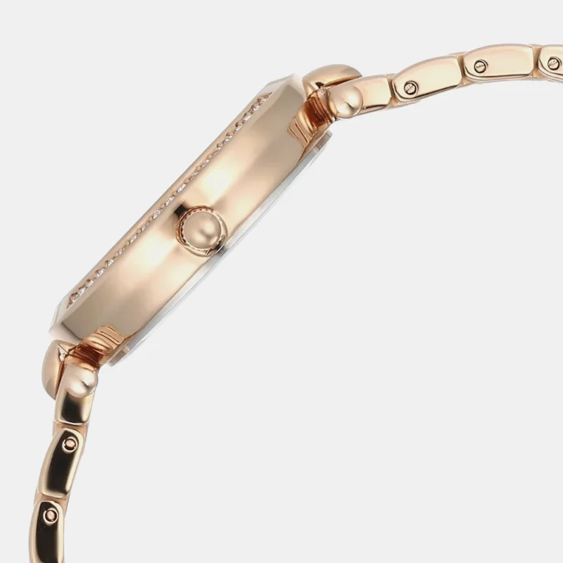 Titan Raga Showstopper Quartz Analog Blue Dial Rose Gold Metal Strap Watch For Women - NS95266WM01 - Image 4