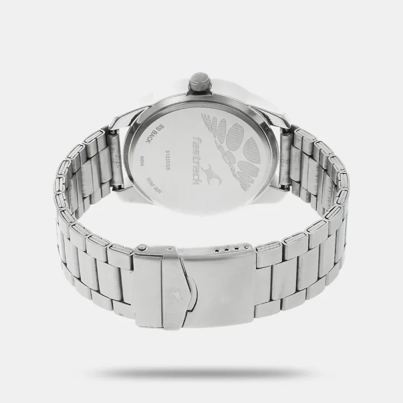 Fastrack Quartz Analog Black Dial Stainless Steel Strap Watch for Guys - NT3123SM01 - Image 3