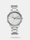 Fastrack Opulence Sun Moon Chronograph Black Dial Black Leather Strap Analog Quartz Watch For Guys