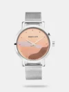 Adorn your wrist with cool, modern texture with the Fastrack Stunners Watch. This sleek timepiece features a subtly textured silver dial with a unique, embossed brick-like pattern that adds a touch of contemporary dimension. Sleek silver-toned hands glide across this luminous canvas, pointed by minimalist silver-toned dot indices. A delicate second hand adds a subtle pop of unexpected color. The polished silver stainless steel link strap completes the cool monochromatic look with a touch of refined glamour.