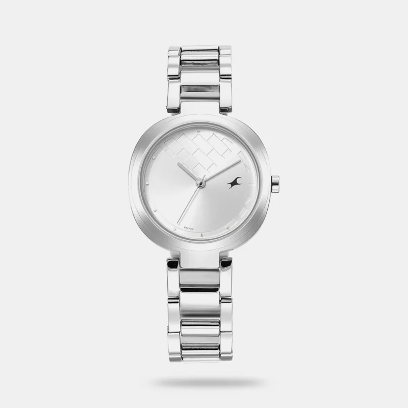 Fastrack Stunners Quartz Analog Silver Dial Stainless Steel Strap Watch for Girls - NT6247SM02