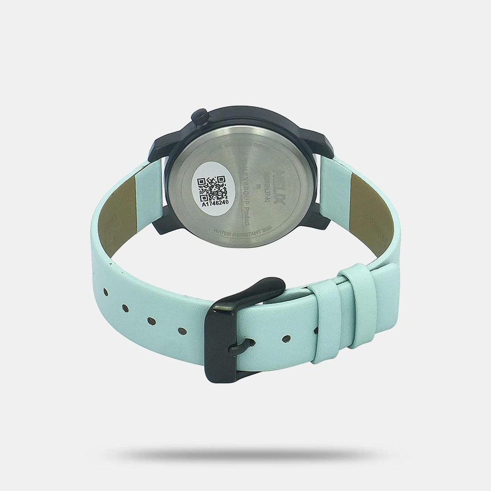 Helix By Timex Green Round Analog Leather Watch Women - TW032HL37 - Image 3