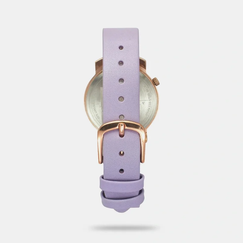 Helix Women Quartz Lavender Dial Analog Leather Watch - TW032HL44 - Image 5