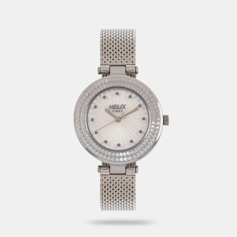 Helix Analog White Dial Women's Watch - TW033HL09
