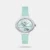 Let this classy women's analog watch from Helix be a testimony to your love. Its genuine leather strap comes in a blue hue that elevates the look of the watch. The round dial is protected by a mineral glass and is nestled in a 22 mm case. It showcases plain three hands, numeral markings at quarter intervals and a crown for time adjustment. Furthermore, it is complemented with a buckle clasp that ensures a secure fit on the wrist.