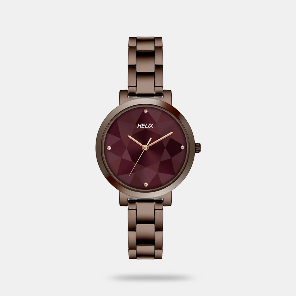 https://watchpalace.in/product/helix-brown-round-analog-stainless-steel-watch-women-tw041hl26/ Helix Brown Round Analog Stainless Steel Watch Women - TW041HL26