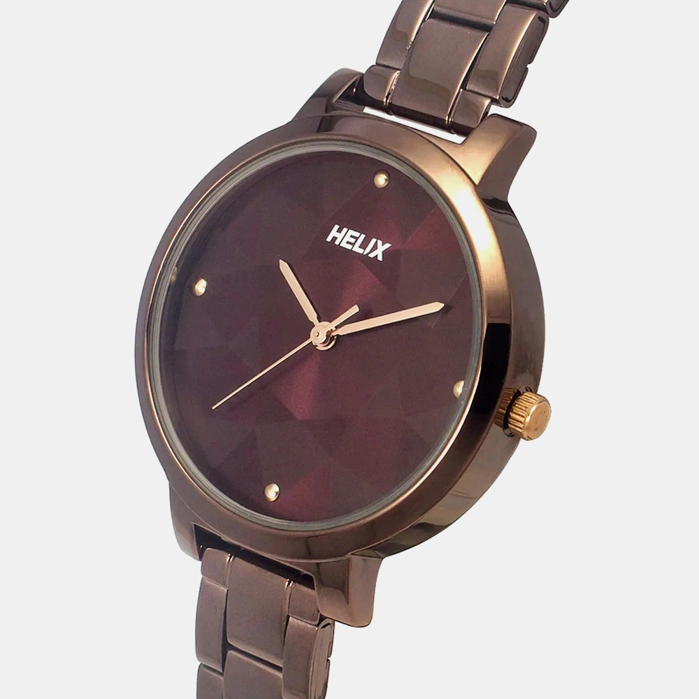 https://watchpalace.in/product/helix-brown-round-analog-stainless-steel-watch-women-tw041hl26/ Helix Brown Round Analog Stainless Steel Watch Women - TW041HL26 - Image 2
