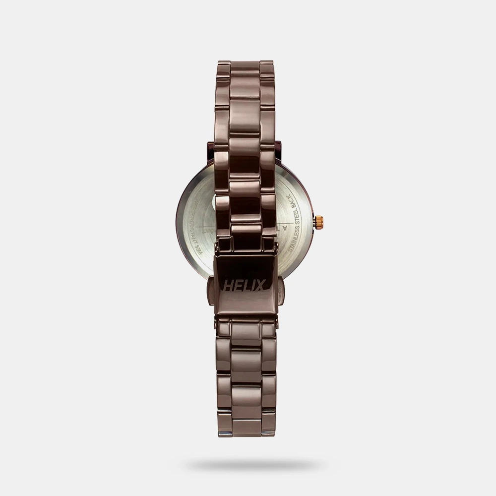 https://watchpalace.in/product/helix-brown-round-analog-stainless-steel-watch-women-tw041hl26/ Helix Brown Round Analog Stainless Steel Watch Women - TW041HL26 - Image 3