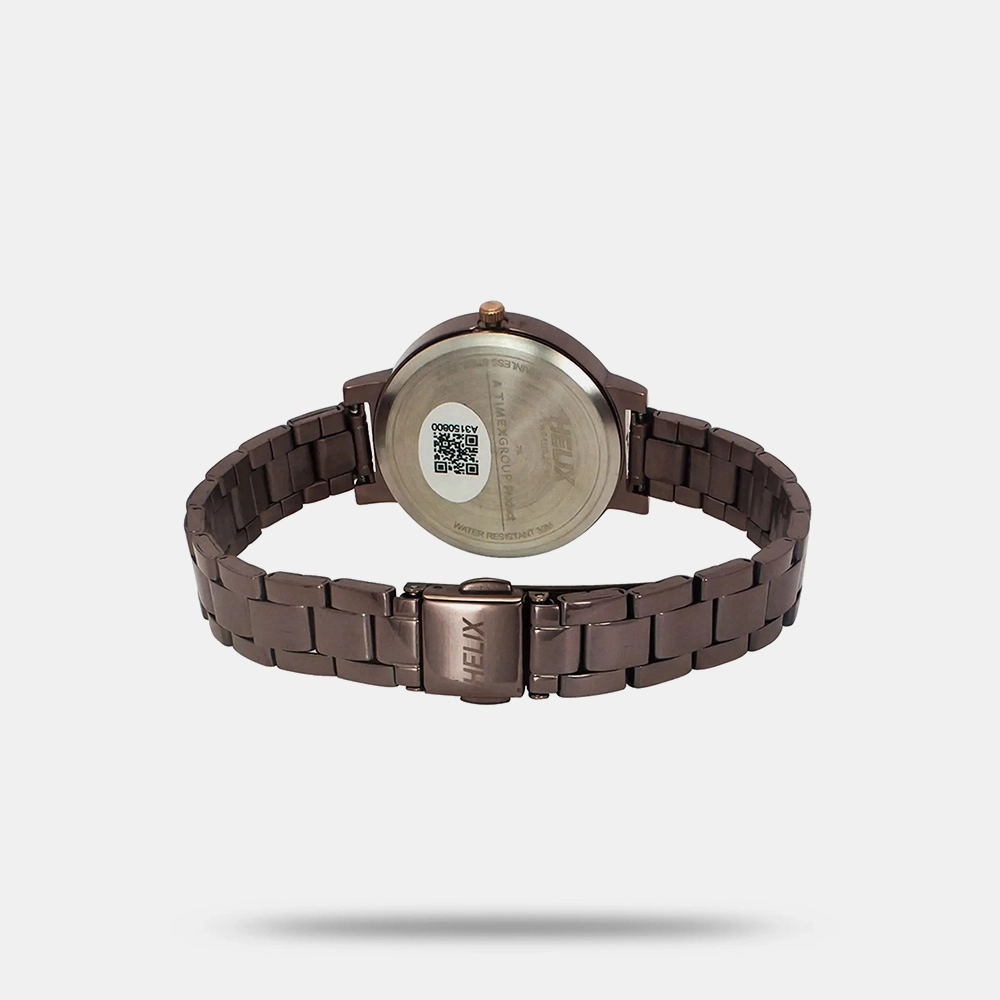 https://watchpalace.in/product/helix-brown-round-analog-stainless-steel-watch-women-tw041hl26/ Helix Brown Round Analog Stainless Steel Watch Women - TW041HL26 - Image 4