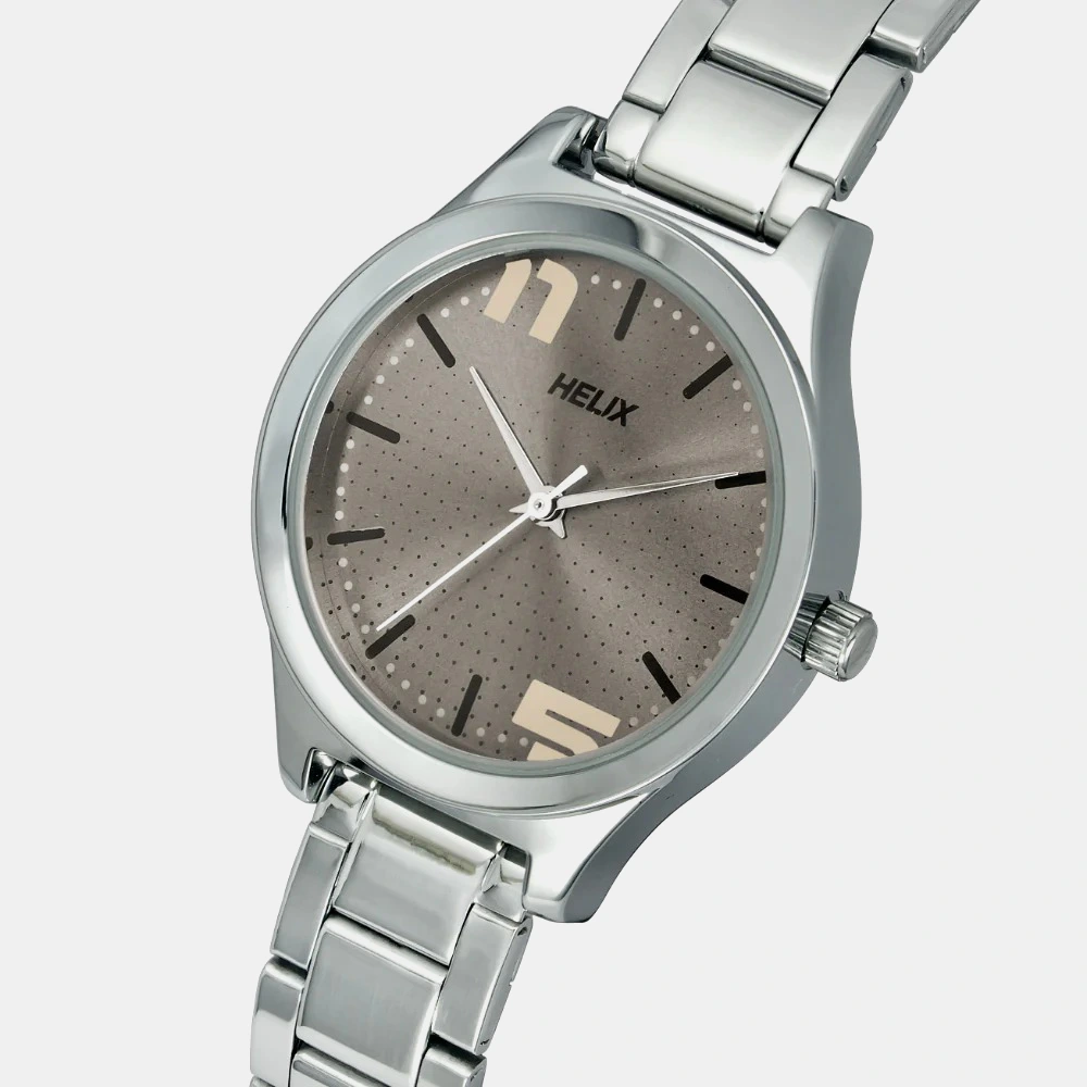 https://watchpalace.in/product/helix-by-timex-grey-round-analog-stainless-steel-watch-women-tw049hl03/ Helix By Timex Grey Round Analog Stainless Steel Watch Women - TW049HL03 - Image 2
