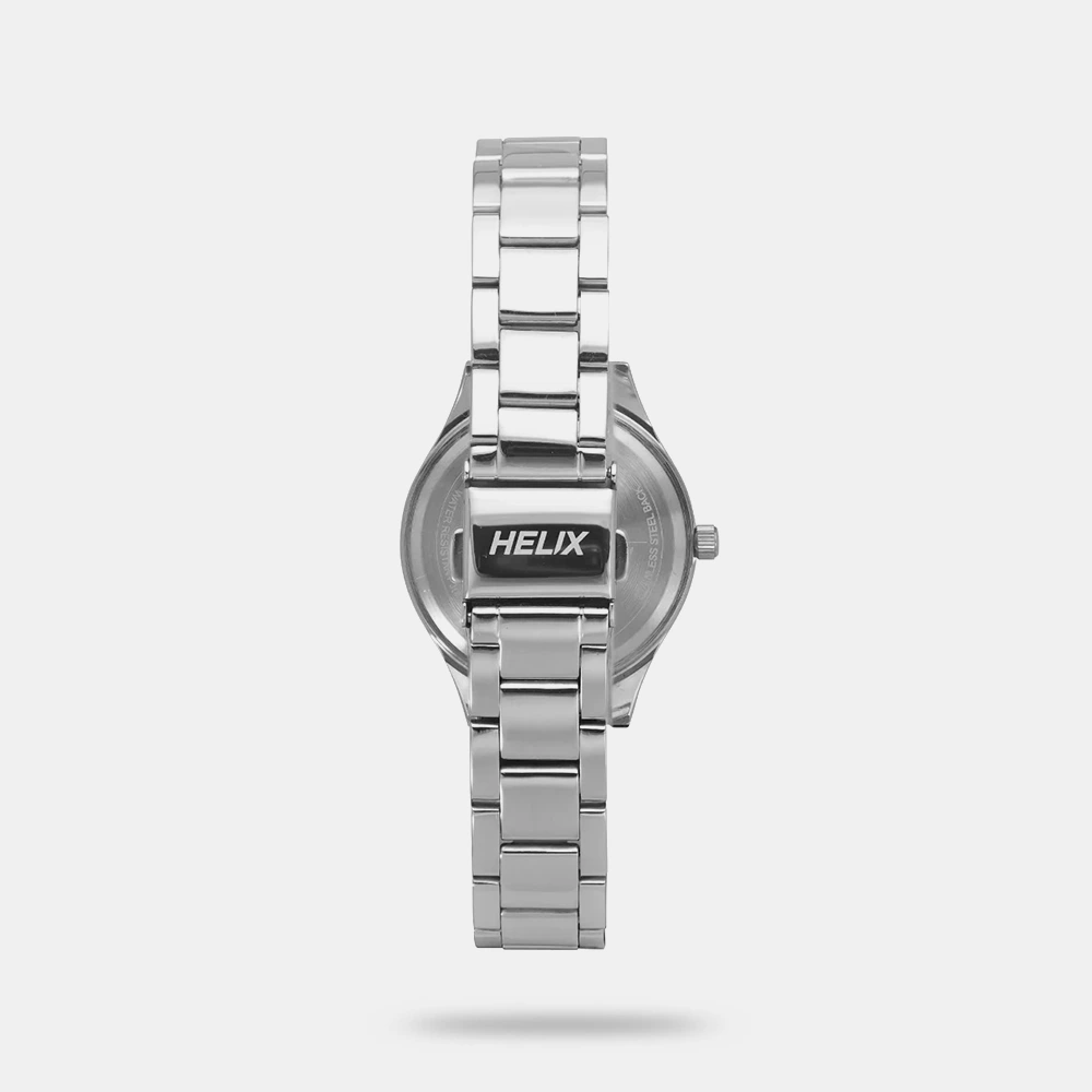 https://watchpalace.in/product/helix-by-timex-grey-round-analog-stainless-steel-watch-women-tw049hl03/ Helix By Timex Grey Round Analog Stainless Steel Watch Women - TW049HL03 - Image 3