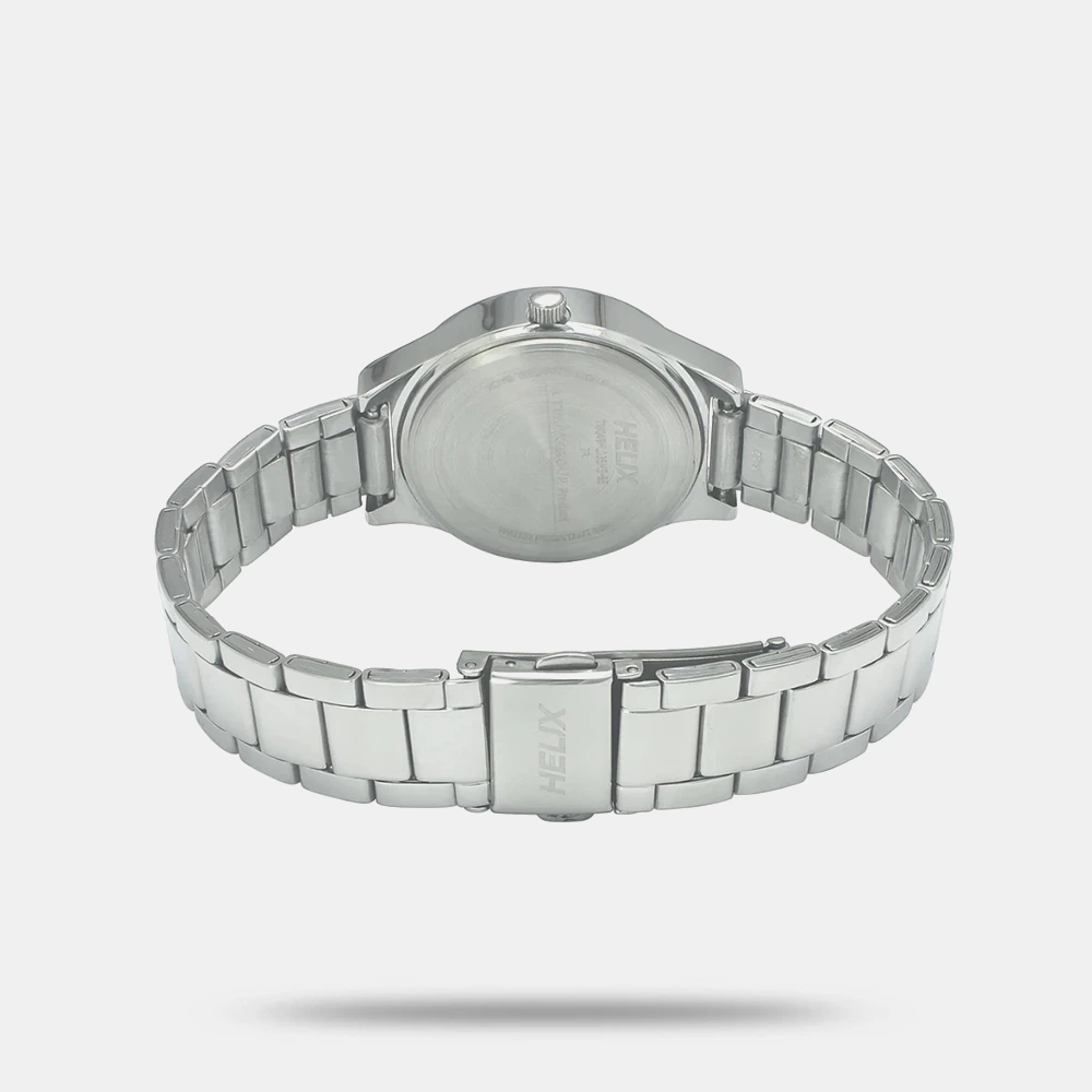 https://watchpalace.in/product/helix-by-timex-grey-round-analog-stainless-steel-watch-women-tw049hl03/ Helix By Timex Grey Round Analog Stainless Steel Watch Women - TW049HL03 - Image 4