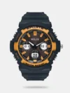 Keep track of the time with the Helix TWESK0902T digital watch. This watch is designed for men and features a black casing with red detailing. The watch is water resistant up to 50 meters, so you can wear it in any weather condition