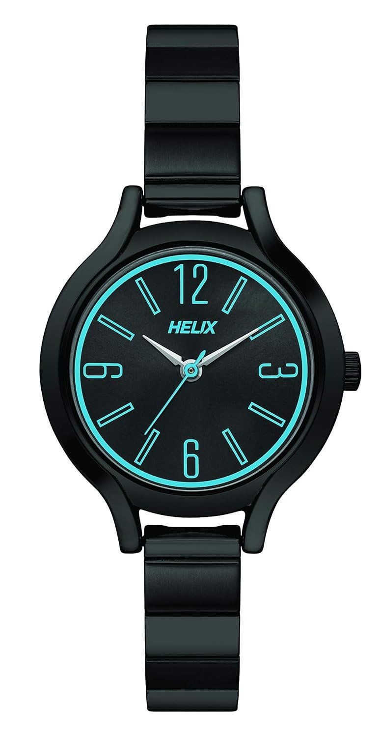 https://watchpalace.in/product/helix-by-timex-black-round-analog-stainless-steel-watch-women-tw027hl18/ Helix By Timex Black Round Analog Stainless Steel Watch Women - TW027HL18
