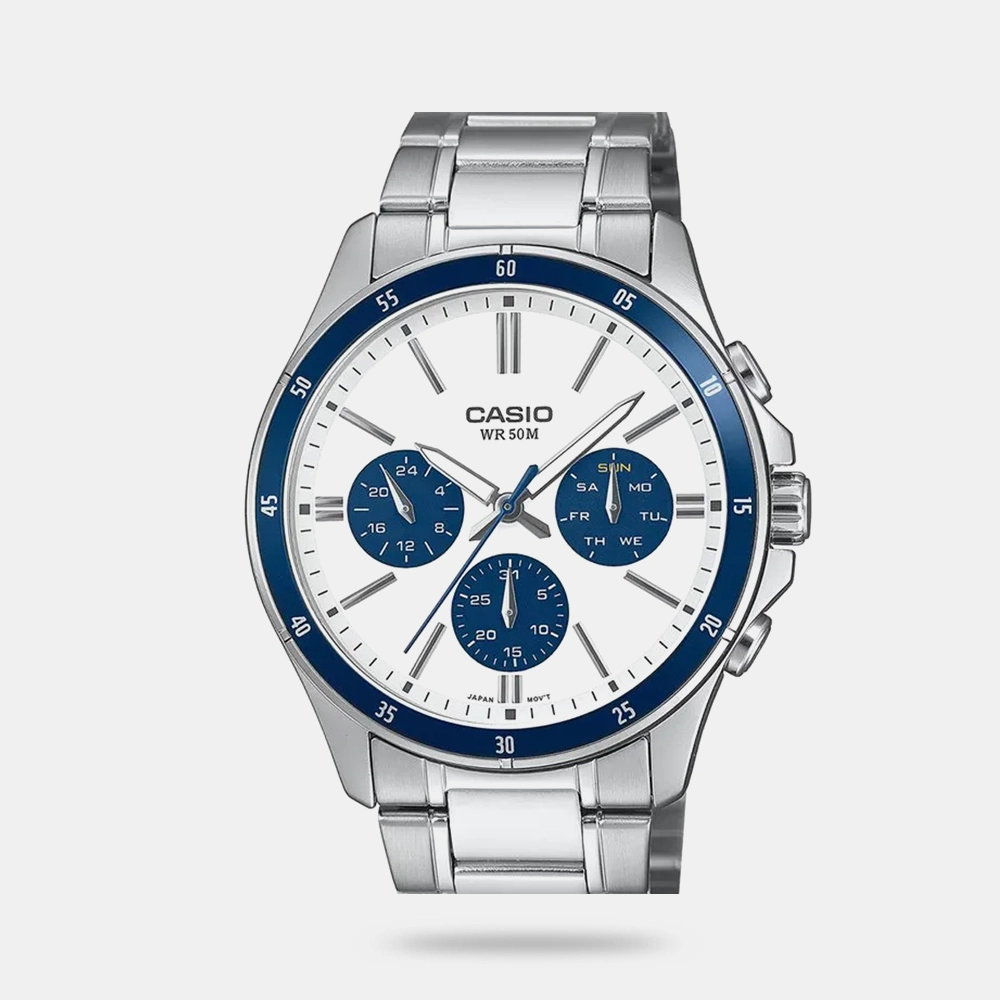 https://watchpalace.in/product/enticer-men-quartz-white-blue-dial-multi-function-stainless-steel-watch-a2348/ Enticer Men Quartz White & Blue Dial Multi-Function Stainless Steel Watch - A2348