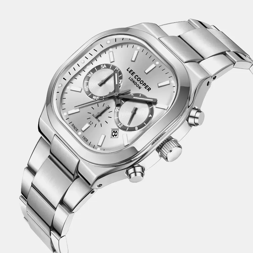 https://watchpalace.in/product/lee-cooper-analog-silver-tonneau-dial-mens-watch-lc08169-330/ Lee Cooper Analog Silver Tonneau Dial Men's Watch - LC08169.330 - Image 4