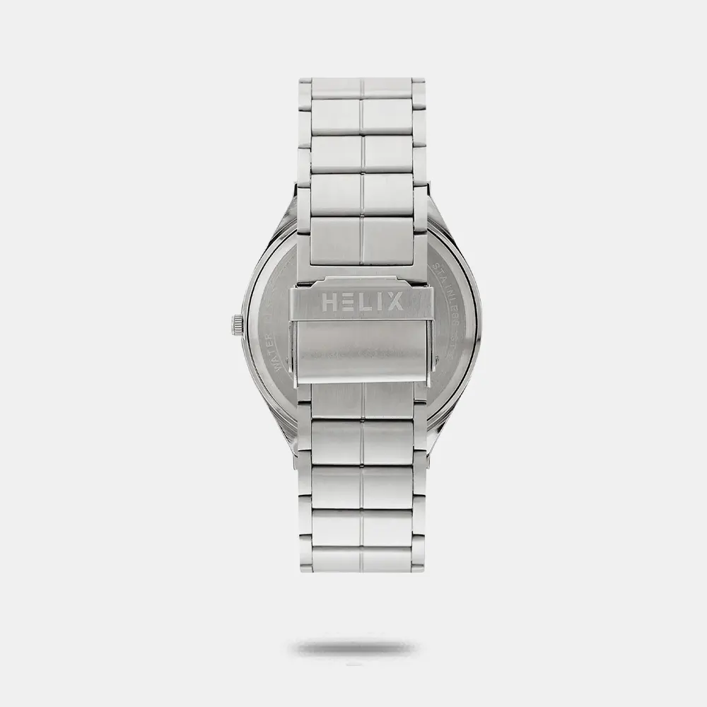 https://watchpalace.in/product/helix-men-silver-strap-analog-watch-tw060hg04t/ Helix Men Silver Strap Analog Watch - TW060HG04T - Image 2
