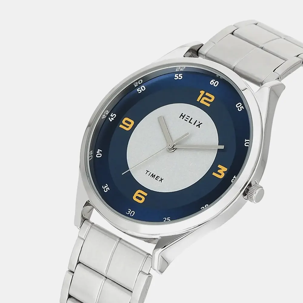 https://watchpalace.in/product/helix-men-silver-strap-analog-watch-tw060hg04t/ Helix Men Silver Strap Analog Watch - TW060HG04T - Image 4