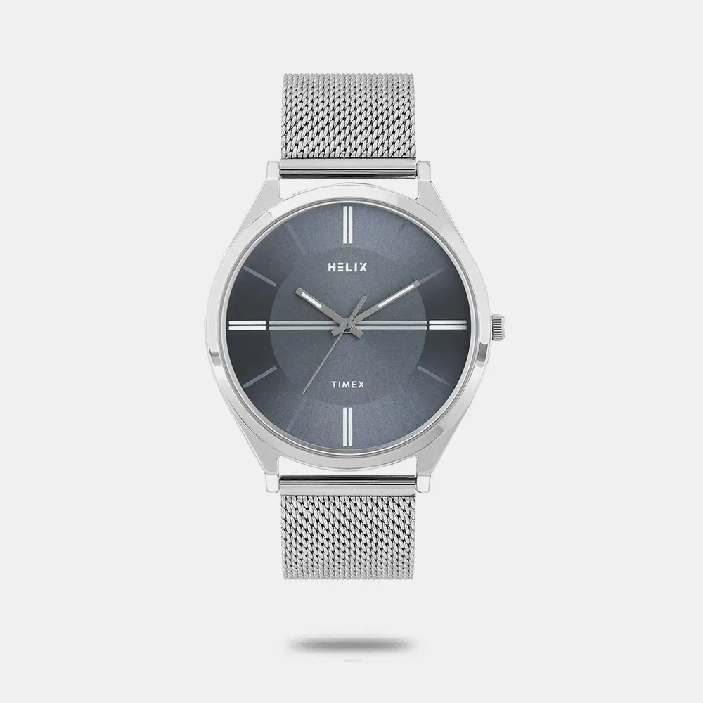 Helix Men Silver Strap Analog Watch - TW060HG08T