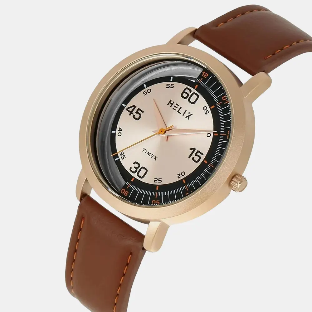 https://watchpalace.in/product/helix-men-brown-strap-analog-watch-tw063hg00t/ Helix Men Brown Strap Analog Watch - TW063HG00T - Image 2