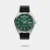 A fresh take on a traditional watch, the Timex Legacy never fails to find new ways of telling our story. This timeless piece embraces modern watchmaking with easy-to-wear proportions, now updated with an eco-friendly black vegan leather strap. Its recycled stainless-steel case houses a green sunray dial with applied indices, a movement with the day of the week spelled out in full at the 12 o'clock position, and a magnified date window at the 3rd hour marker. It a 41mm goes-with-anything watch a testament to our heritage and well-suited for everyday wear.