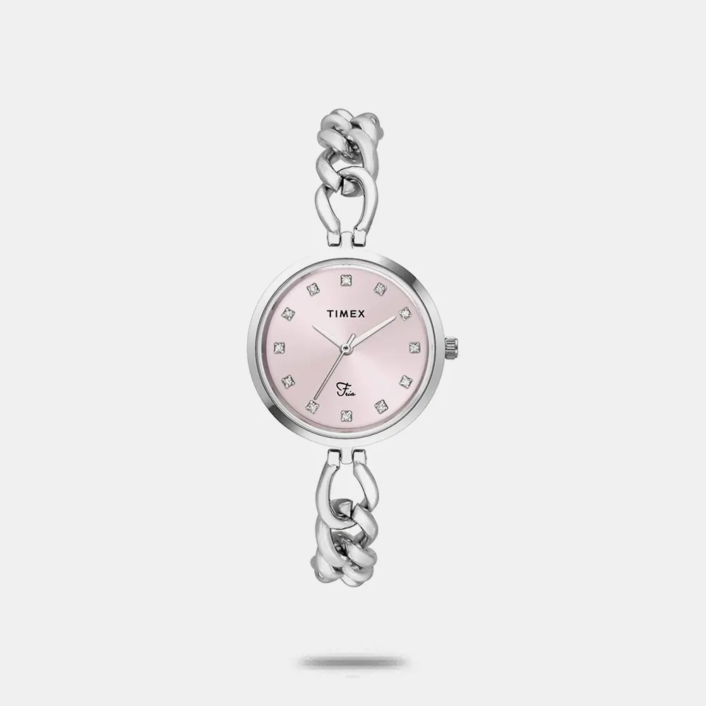 https://watchpalace.in/product/timex-fria-pink-round-dial-analog-womens-watch-twel23800/ TIMEX Fria Pink Round Dial Analog Women's Watch - TWEL23800