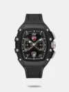 https://watchpalace.in/product/ducati-quartz-multifunction-blue-dial-blue-silicone-strap-watch-for-men-dtwgc0002802w/ A bold expression of Ducati’s design language, DT023 multifunction watch stands out with its distinctive tonneau-shaped blue matt case and muscular profile. The blue finish is matched with a screw-accented topring, giving the 44 x 52mm case a technical, locked-in look. The blue dial features a honeycomb texture and layered depth, framed sub-dials, and a date window at six o’clock - precision built into every detail. Curved mineral glass, stainless steel pushers, and crown complete the high-contrast construction, while a hybrid blue silicone and leather strap keeps the fit confident and comfortable.