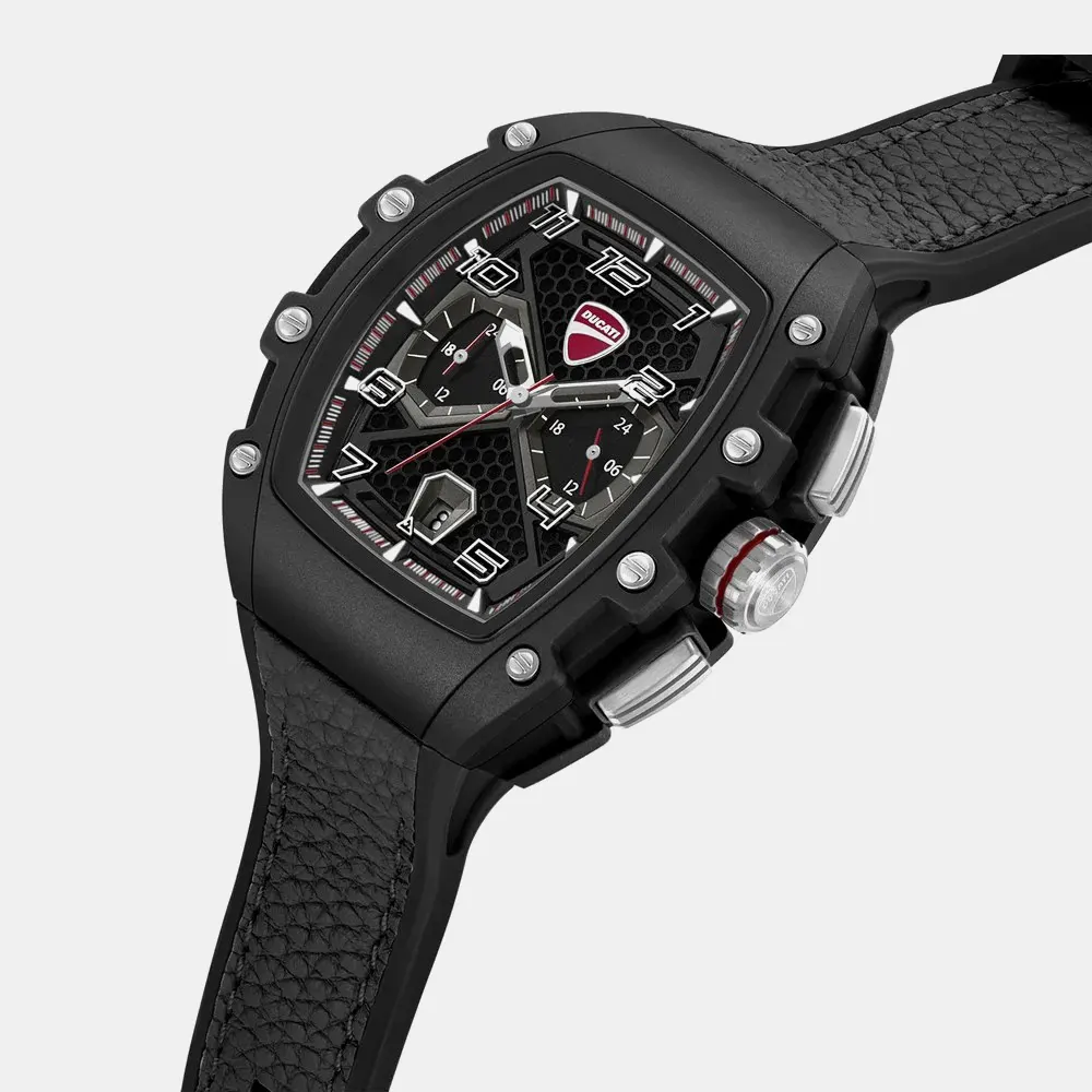 https://watchpalace.in/product/ducati-quartz-multifunction-black-dial-black-silicone-strap-watch-for-men-dtwgc0002801w/ Ducati Quartz Multifunction Black Dial Black Silicone Strap Watch For Men - DTWGC0002801W - Image 2