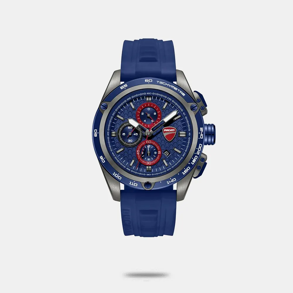 https://watchpalace.in/product/ducati-quartz-chronograph-blue-dial-blue-silicone-strap-watch-for-men-dtwgc0004302w/ Ducati Quartz Chronograph Blue Dial Blue Silicone Strap Watch For Men - DTWGC0004302W
