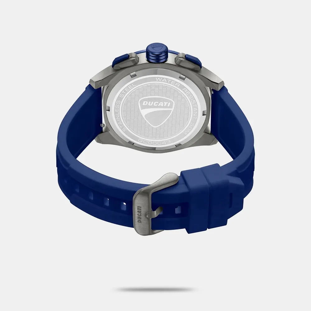 https://watchpalace.in/product/ducati-quartz-chronograph-blue-dial-blue-silicone-strap-watch-for-men-dtwgc0004302w/ Ducati Quartz Chronograph Blue Dial Blue Silicone Strap Watch For Men - DTWGC0004302W - Image 4