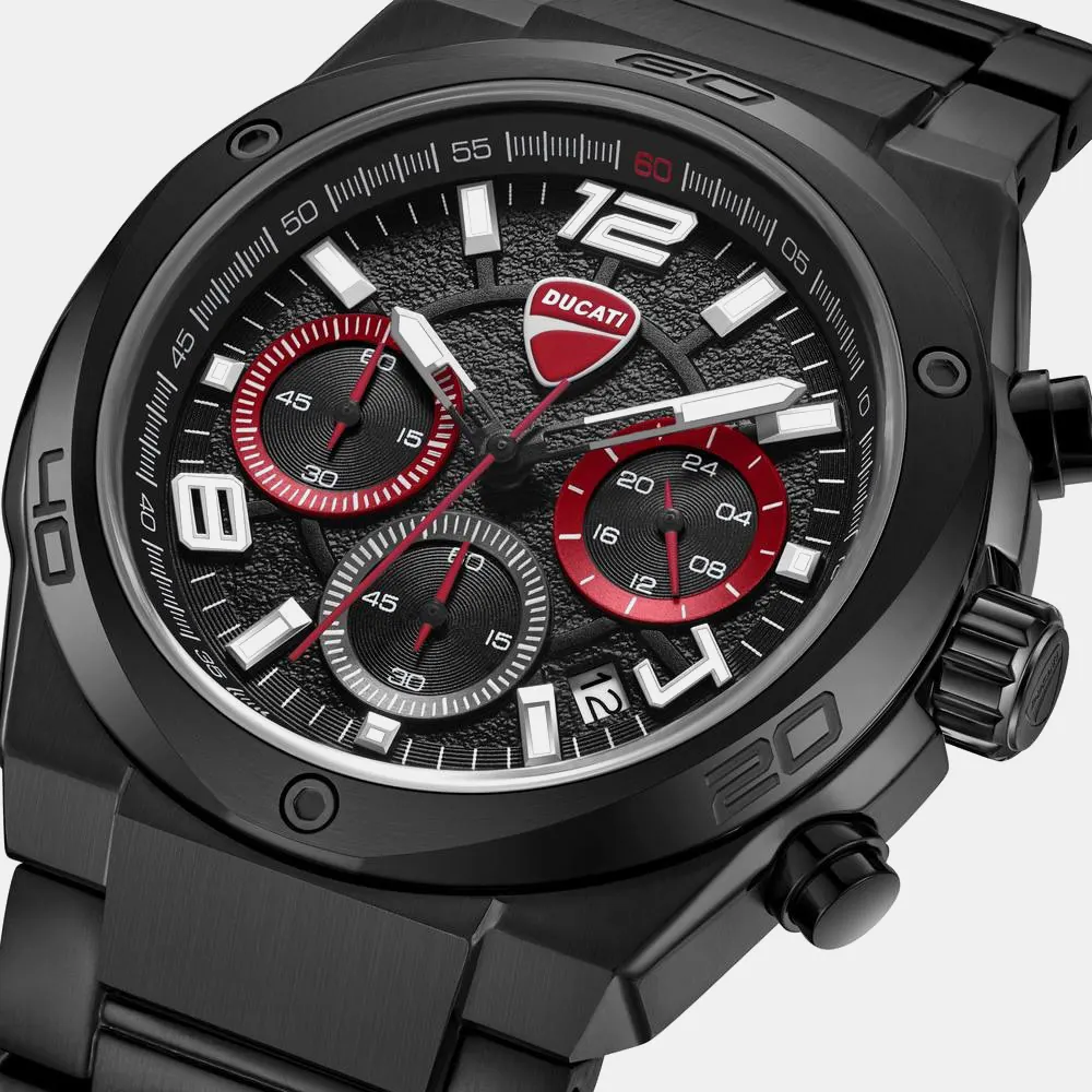https://watchpalace.in/product/ducati-quartz-chronograph-black-dial-black-stainless-steel-strap-watch-for-men-dtwgi0002402w-2/ Ducati Quartz Chronograph Black Dial Black Stainless Steel Strap Watch For Men – DTWGI0002402W - Image 4