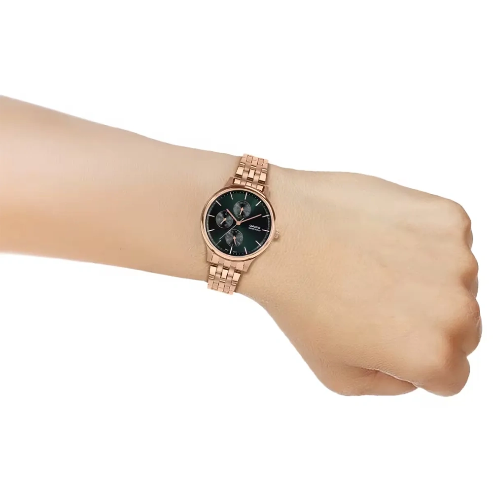 Casio Enticer Ladies LTP-SN7YR-3A Analog Green Dial Watch - A2498 - Image 5