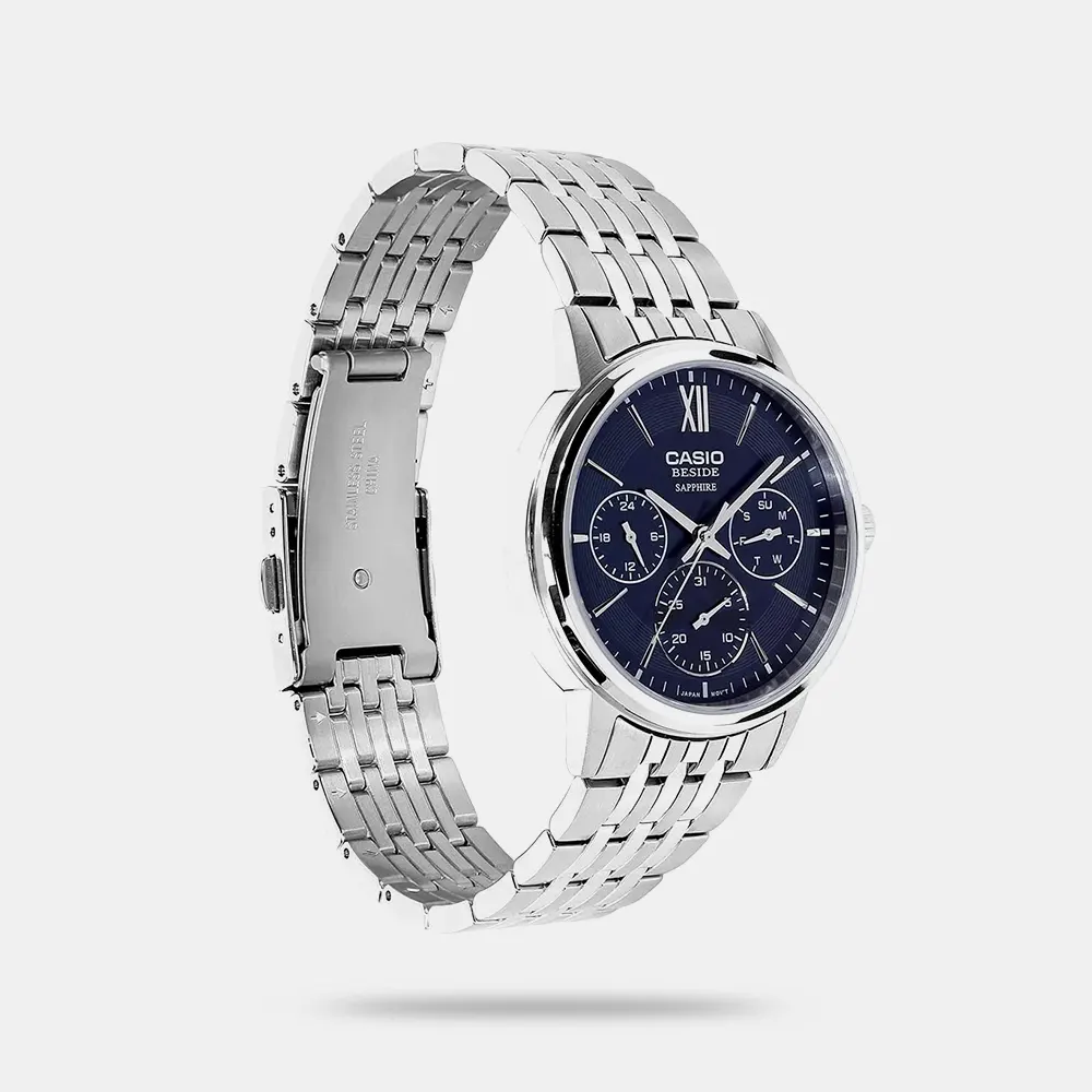 https://watchpalace.in/product/men-quartz-blue-dial-chronograph-stainless-steel-watch-a2541/ Men Quartz Blue Dial Chronograph Stainless Steel Watch-A2541 - Image 2
