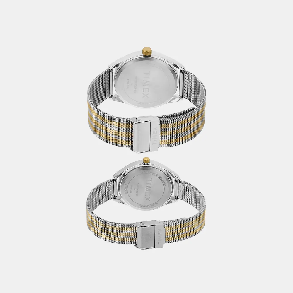 https://watchpalace.in/product/trendline-couple-quartz-dial-analog-stainless-steel-watch-tw00pr352/ Trendline Couple Quartz Dial Analog Stainless Steel Watch -TW00PR352 - Image 3