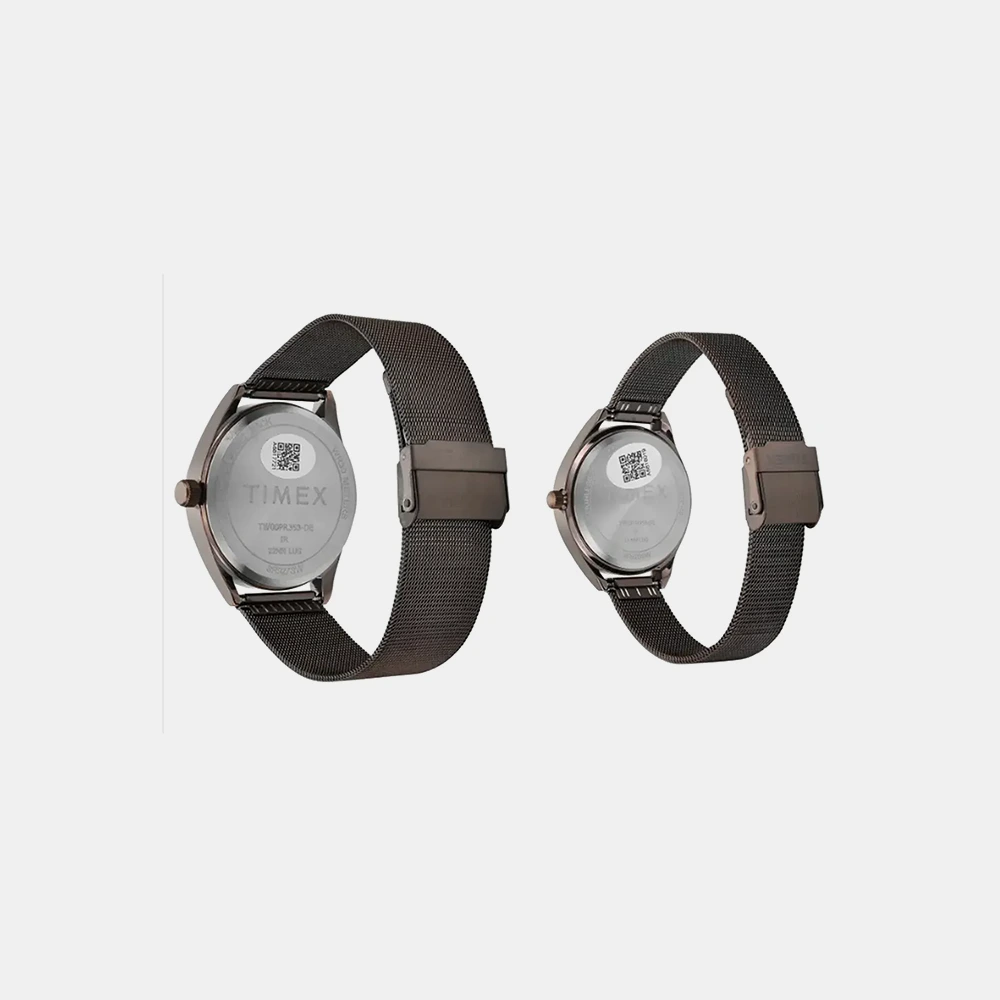 https://watchpalace.in/product/trendline-couple-quartz-dial-analog-stainless-steel-watch-tw00pr353/ Trendline Couple Quartz Dial Analog Stainless Steel Watch- TW00PR353 - Image 4